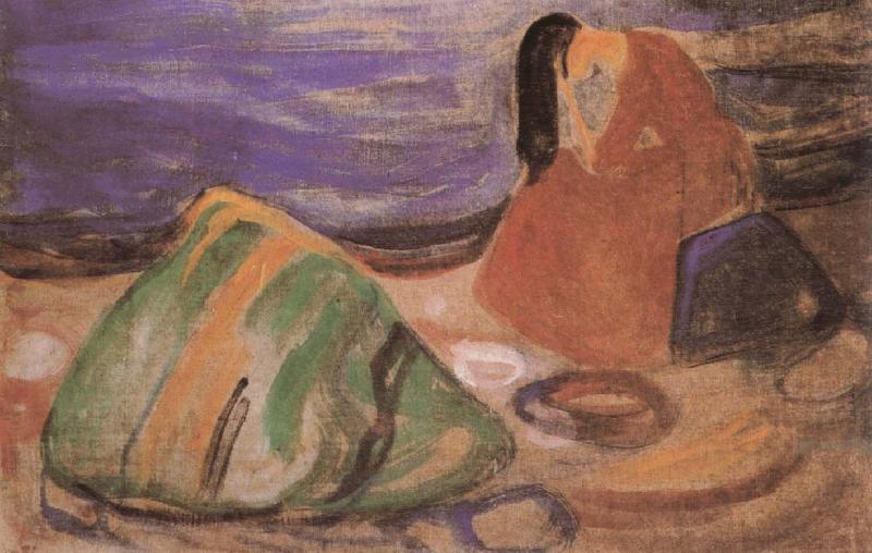Edvard Munch Teary girl
